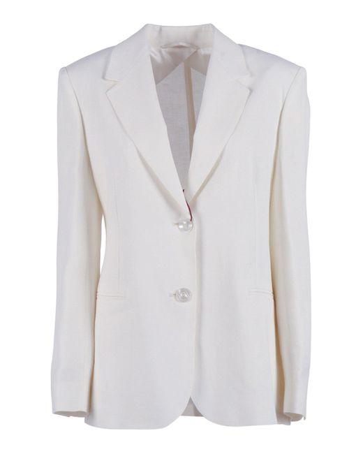 Max Mara White Giacca Bello