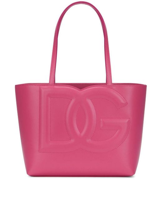 Dolce & Gabbana Pink DG Logo kleine Einkaufstasche