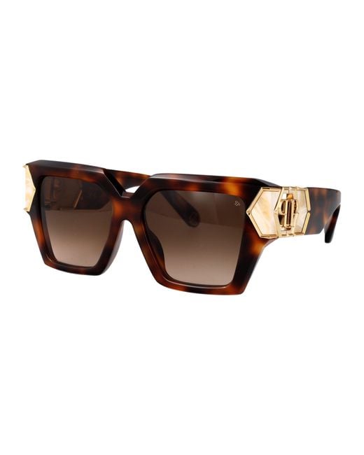 Philipp Plein Brown Sunglasses