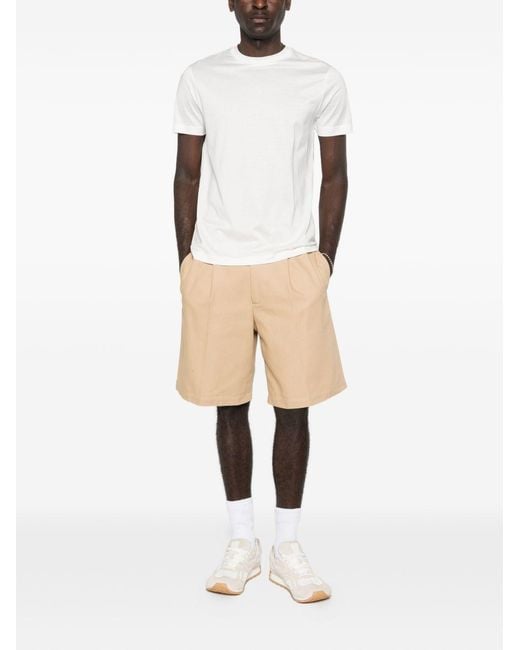 Emporio Armani White Cotton T-Shirt for men