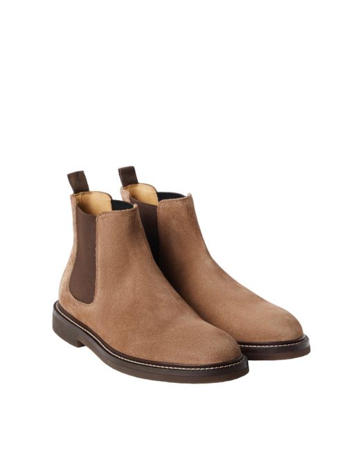 Brunello Cucinelli Brown Chelsea Boots for men