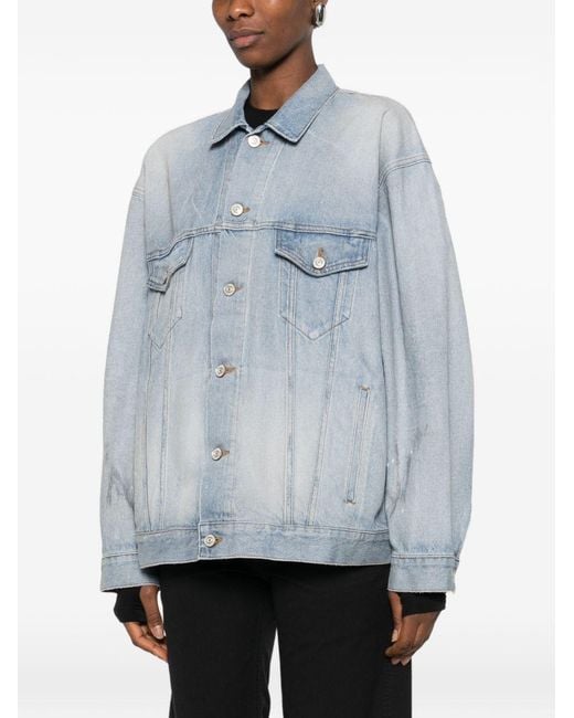 Balenciaga Blue Denim Cotton Jacket