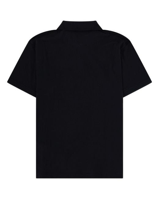 Stone Island Black Polo Con Logo
