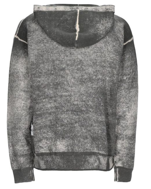 AMISH Gray Maglia Con Zip for men