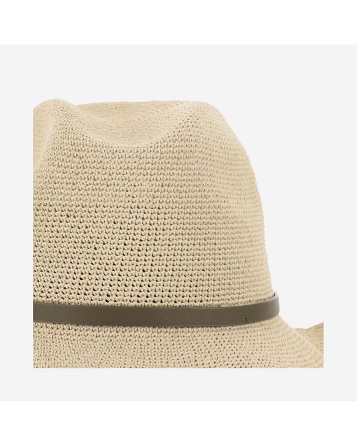 Filippo Catarzi 1910 Natural Paper Hat With Logo