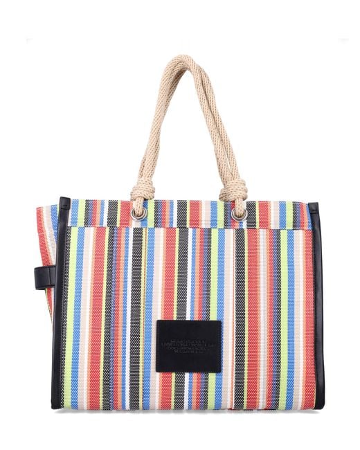 Marc Jacobs Red The Stripe Mesh Large Tote Bag