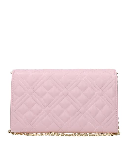 Love Moschino Pink Pochette Donna Poliuretano Rosa/Rosa Cipria for men