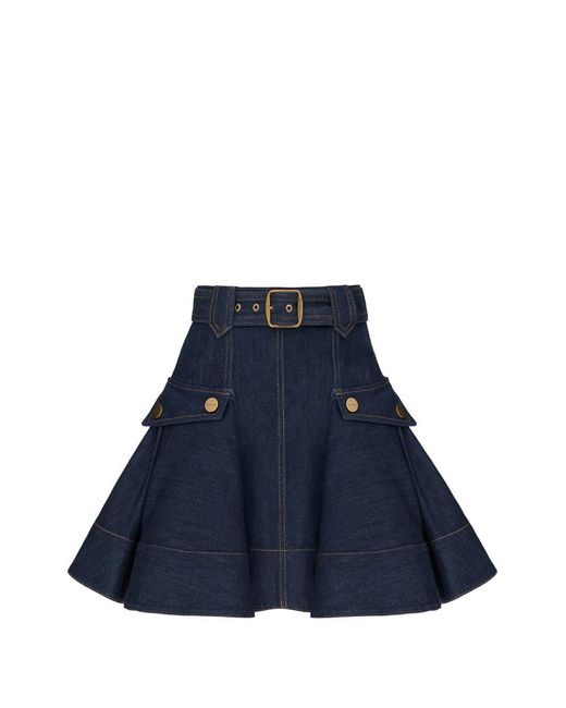 Zimmermann Mini-Spijkerrok in het Blue