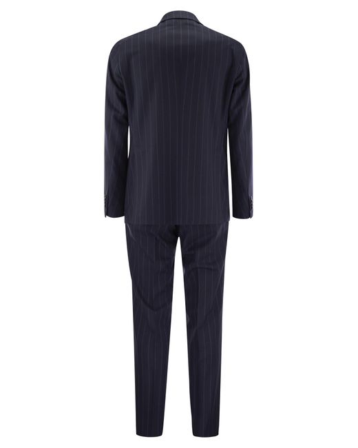 Tagliatore Blue Pinstripe Suit