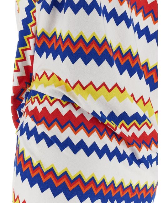 Missoni Blue Peplos Top