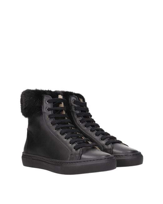 Fabiana Filippi Black Sneakers Donna Pelle Nero