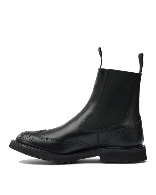 Tricker's Black "Henry" Ankle Boots for men
