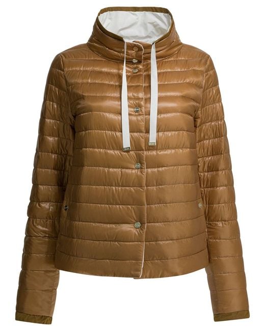 Herno Reversible Short Down Jacket Jackets And Coats White