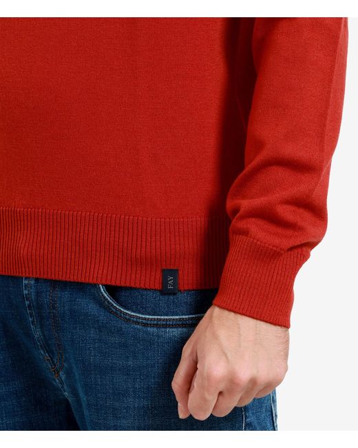 Fay Sweaters in het Red voor heren