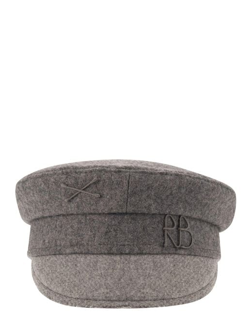 Baker Boy Wool Blend Hat di Ruslan Baginskiy in Gray