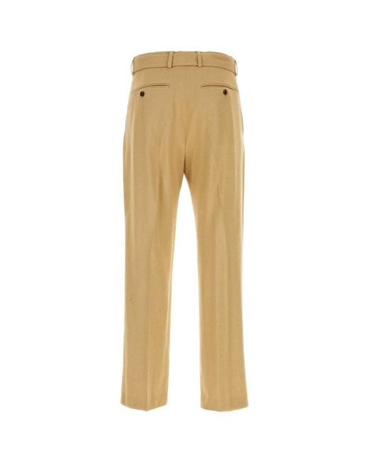 Dries Van Noten Natural Camel Viscose Blend Pant for men