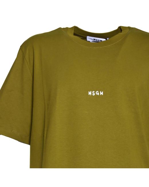 MSGM T-shirts En Polo's in het Green