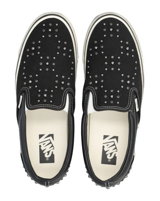 Vans Black Premium Classic Slip-On Canvas Sneakers