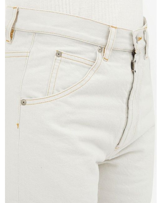 Maison Margiela White Skinny Denim Cotton Jeans