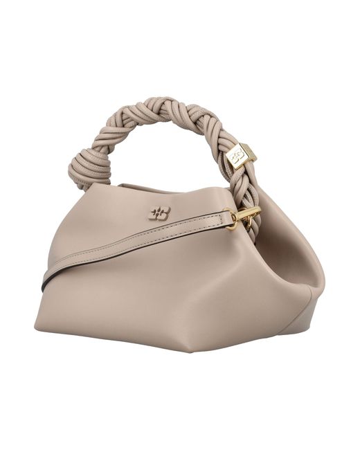 Ganni Metallic Small Bow Bag