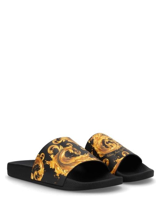 Versace Jeans Couture Multicolor Polyurethane Flats