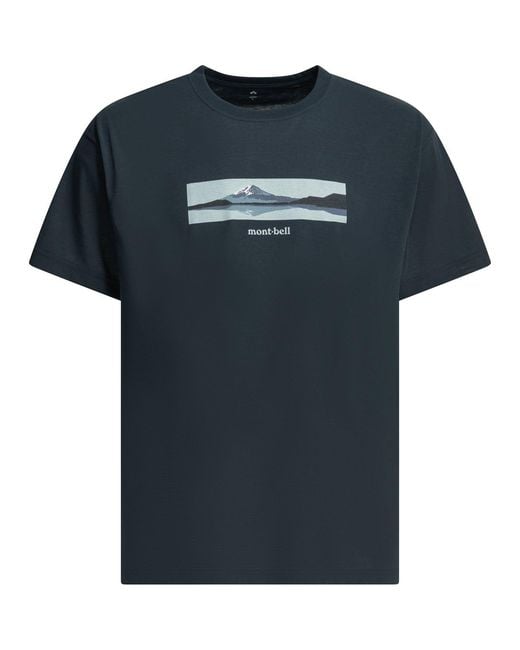 Montbell Black Polyester T-Shirt