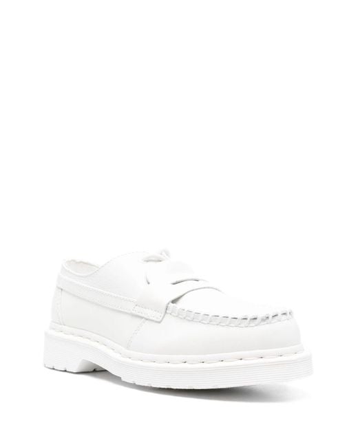 Mm6 Maison Margiela X Dr.martens White Leather Loafers