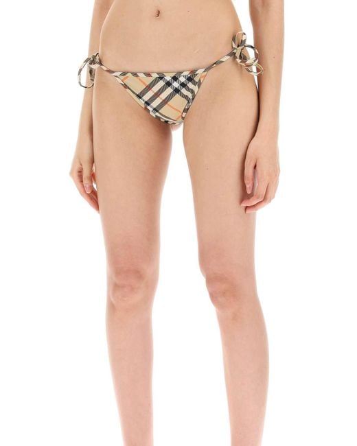 Burberry logo detail vintage check bikini sale