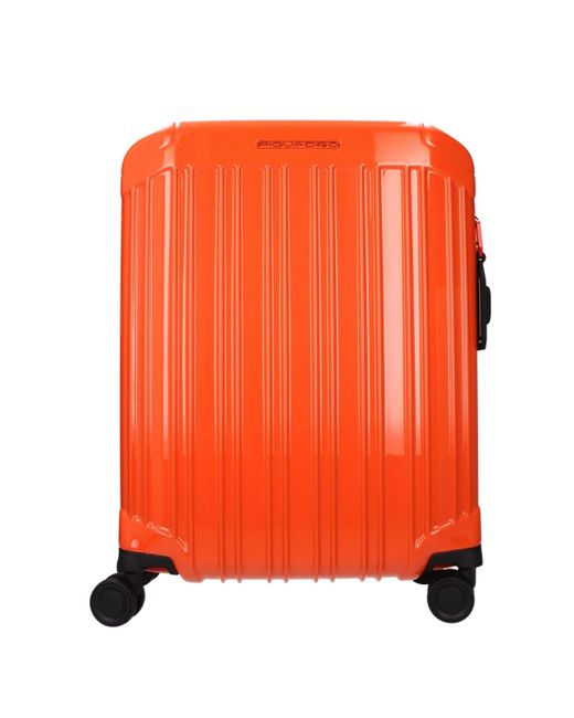 Piquadro Orange Trolley Cabin 31L Polycarbonate for men