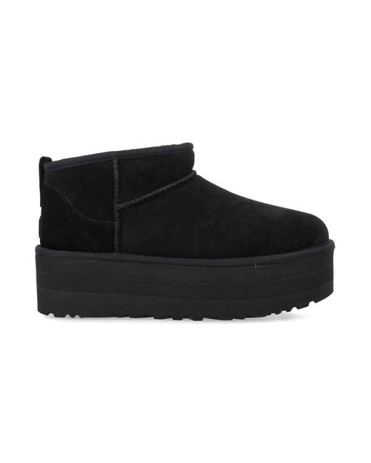 Ugg Black Classic Ultra Mini Platform