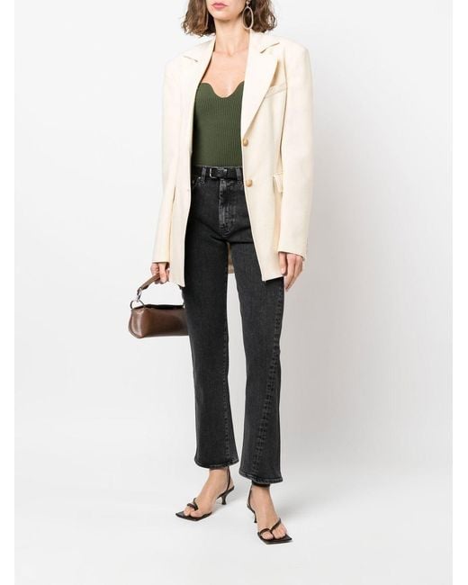 Totême Black Twisted Seam Denim Jeans