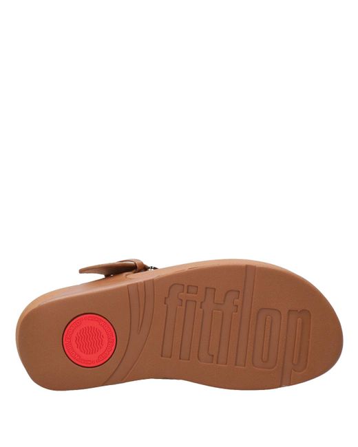 Fitflop Sandalen Leer Bruin in het Brown