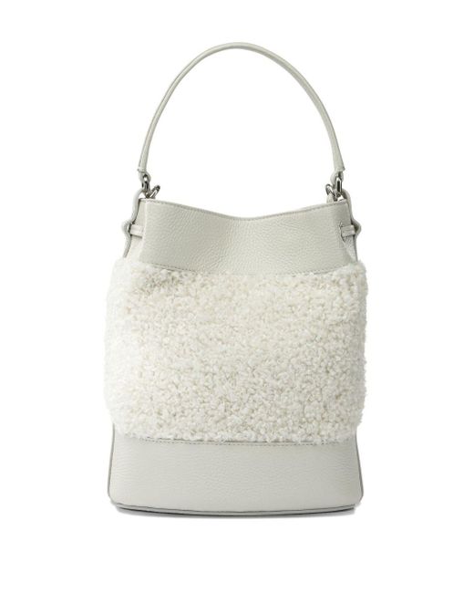 Zanellato Gray Mondà Dolly Small Leather Bucket Bag