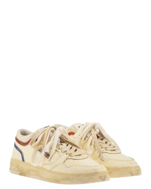 Autry Med Way Leder -Turnschuhe in Natural für Herren