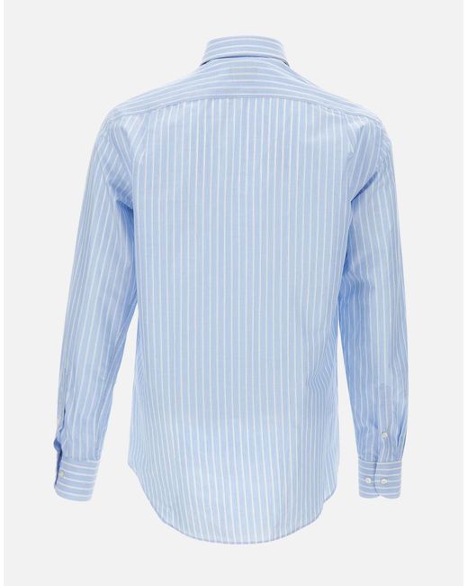 Paul & Shark Summer Breeze Coder Poplin Camisa Paul & Shark de hombre de color Blue