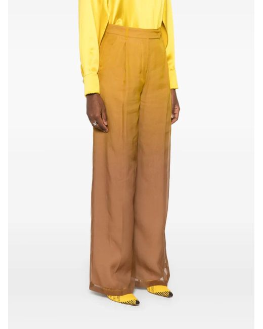 Max Mara White Baffo Trousers