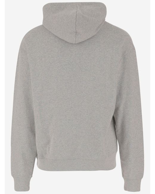 ICECREAM Gray Cotton Sweatshirt With Logo for men