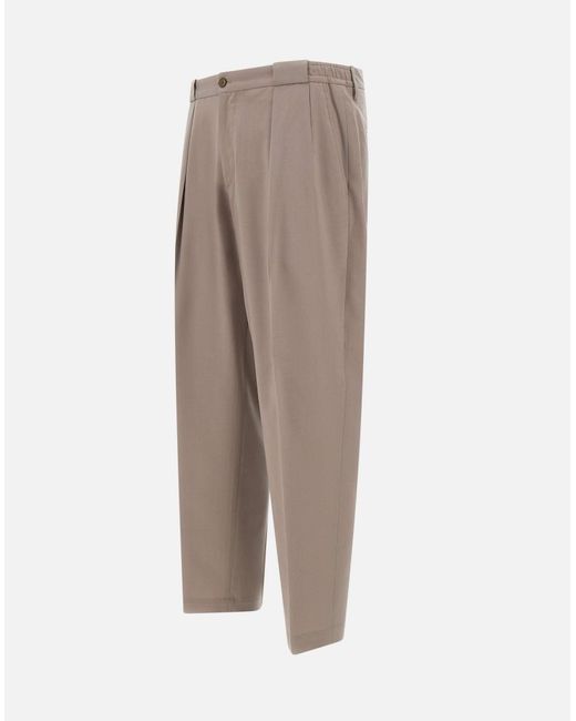 BRIGLIA Gray Portobello S Taupe Trousers for men