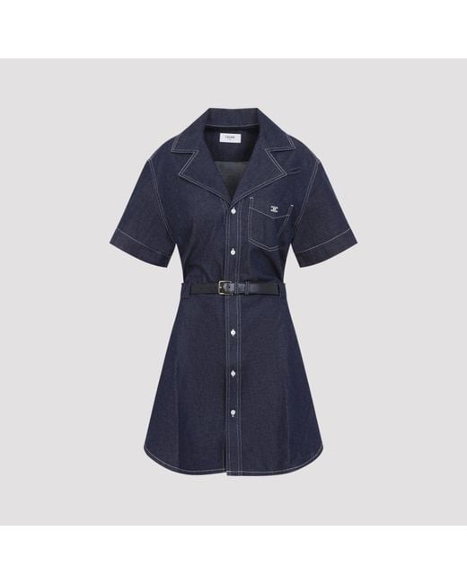 Céline Blue Denim Dress