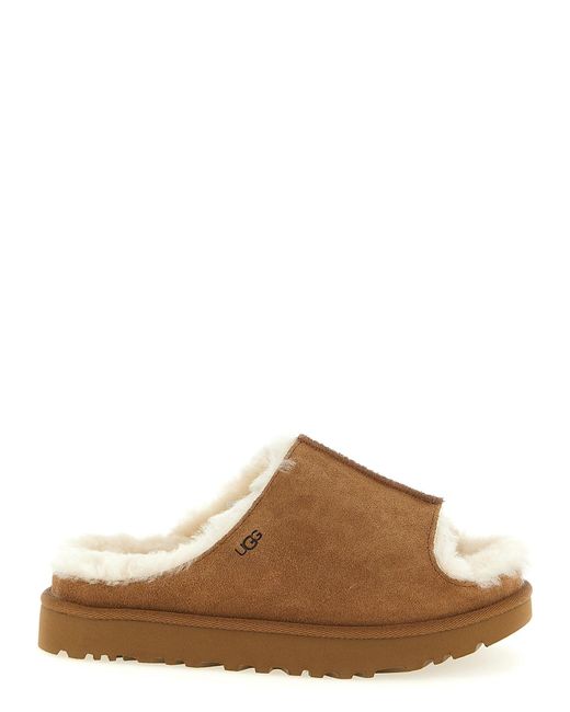 Ugg Brown Suede Slides