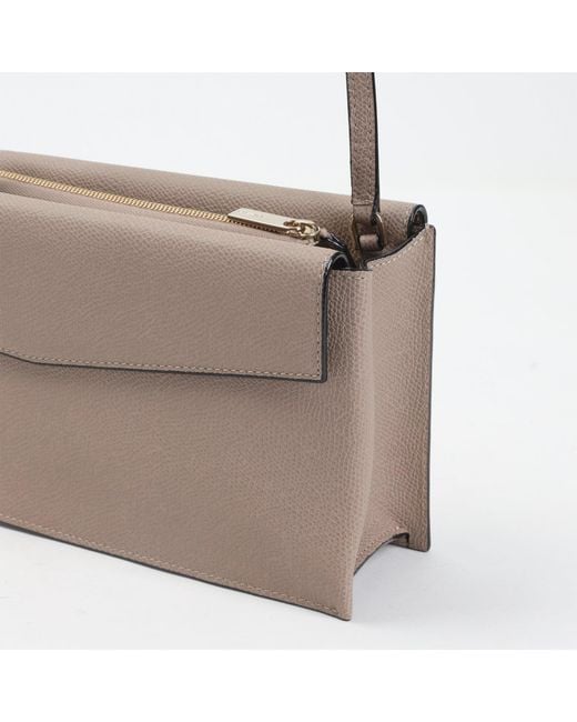 Valextra Gray Trio Crossbody Bag