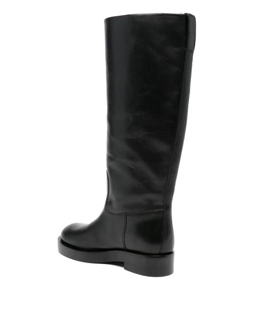 Paris Texas Black Flat Nappa Boots