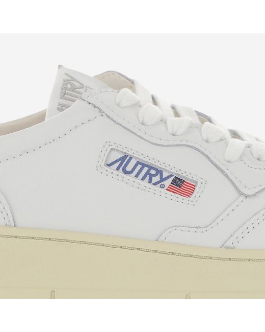 Autry White Sneakers Medalist Low Leather
