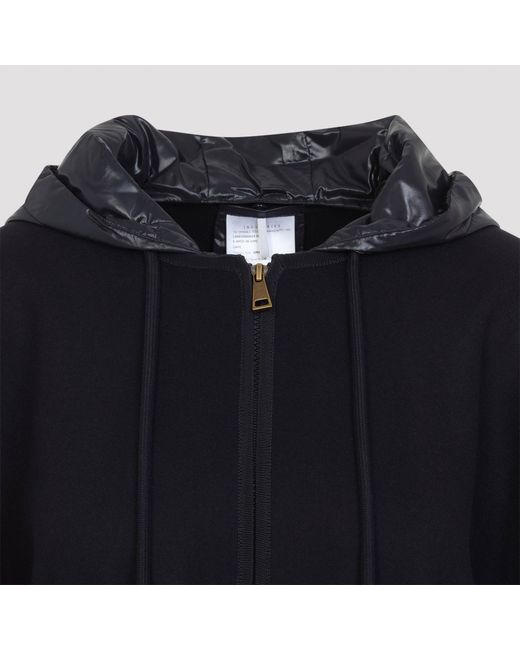 Moncler Wollen Cape in het Black