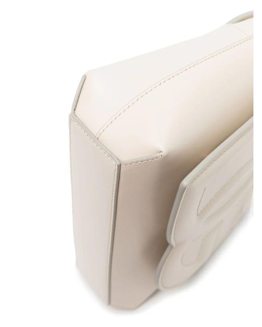 Dolce & Gabbana White Umhängetasche in Leder mit DG -Logo