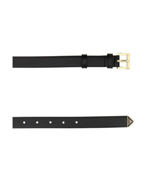 Prada Black Leather Belt