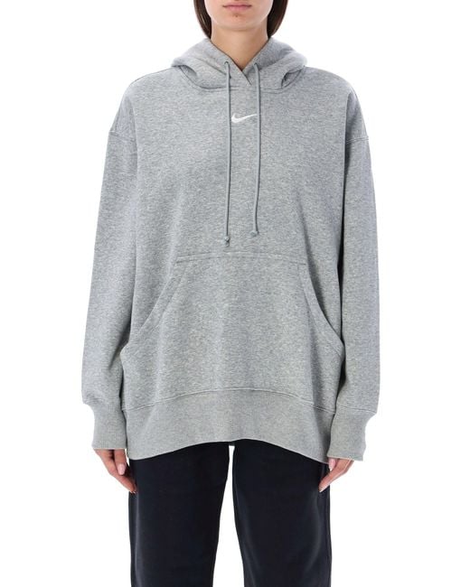 Nike Gray Sportswear Phoenix Fleece Pullover Hoodie