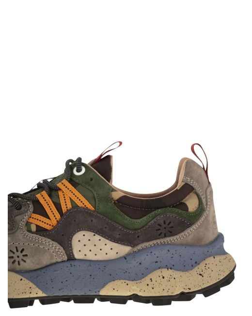 Flower Mountain Yamano 3 Sneakers In Suede En Technische Stof in het Brown voor heren