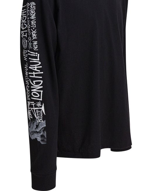 Stussy Blue Long Haul Ls Tee for men