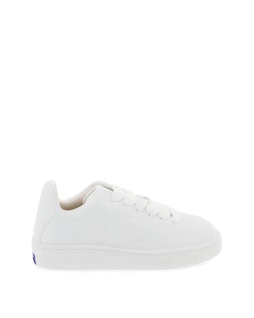 Burberry Lederen Sneaker Opbergdoos in het White